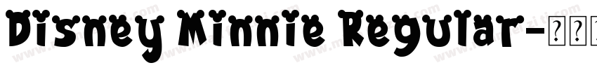 Disney Minnie Regular字体转换